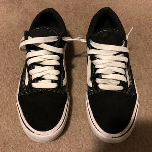 Vans Suede/Canvas Black Low Skate Shoes